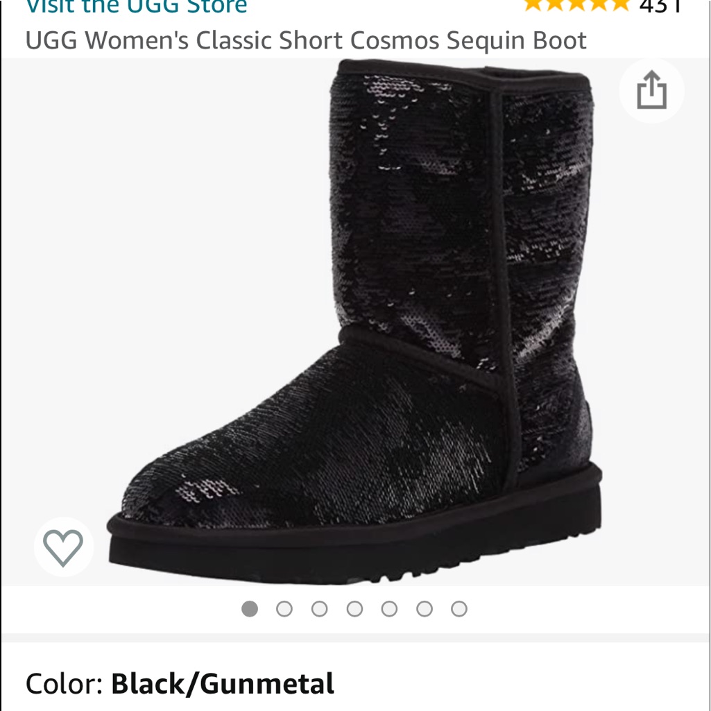Black Sequin Ugg